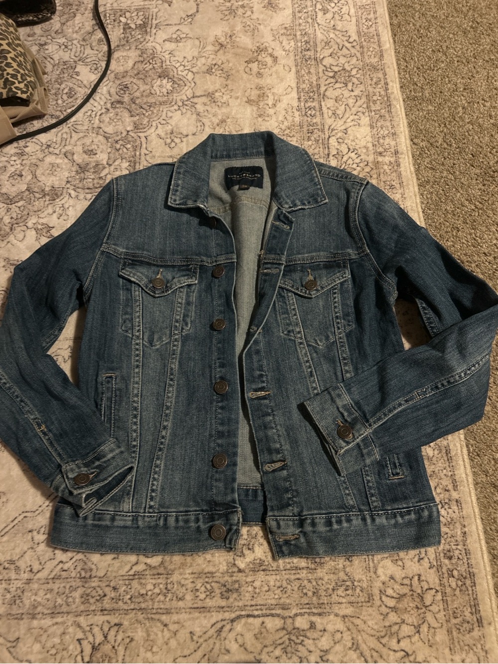 Lucky Brand The Tomboy Trucker Denim Jacket Women’s Small Blue Jean Jacket